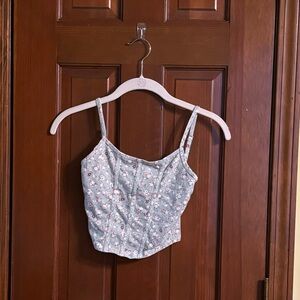 RSQ Corset Crop Top EUC